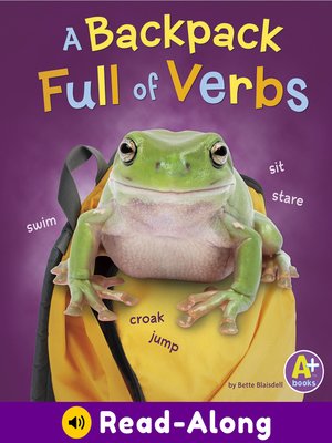 cover image of A Backpack Full of Verbs